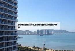 欧洲杯为什么没有,欧洲杯为什么没有俄罗斯队