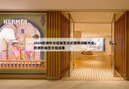 2024欧洲杯分组抽签仪式视频讲解大全,欧洲杯抽签分组结果