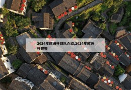 2024年欧洲杯球队介绍,2024年欧洲杯在哪